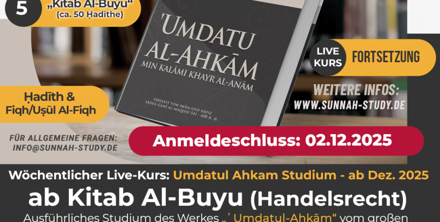 Study - Umdatul Ahkam Studium - Teil 5 - 01